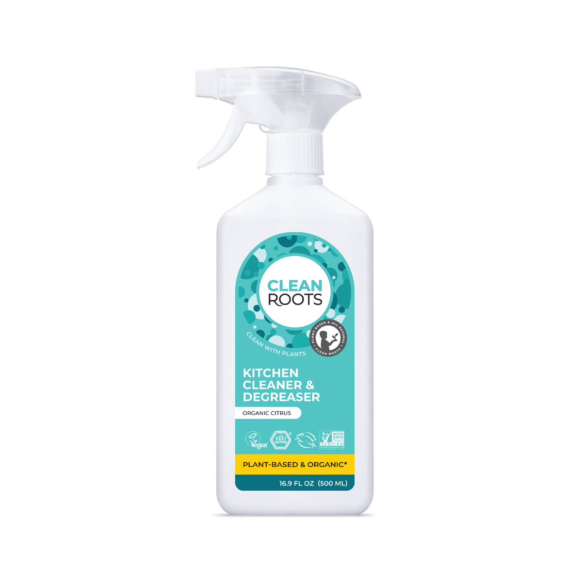 Kitchen Cleaner & Degreaser | Organic Citrus | Pack of Three 16.9 fl oz (500mL)