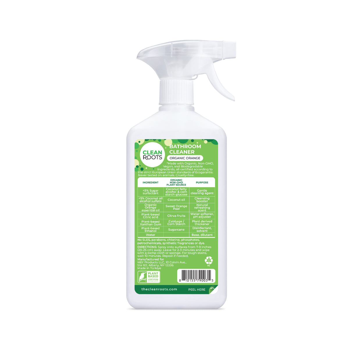 Bathroom Cleaner | Organic Orange | Pack of Three 16.9 fl oz (500mL)