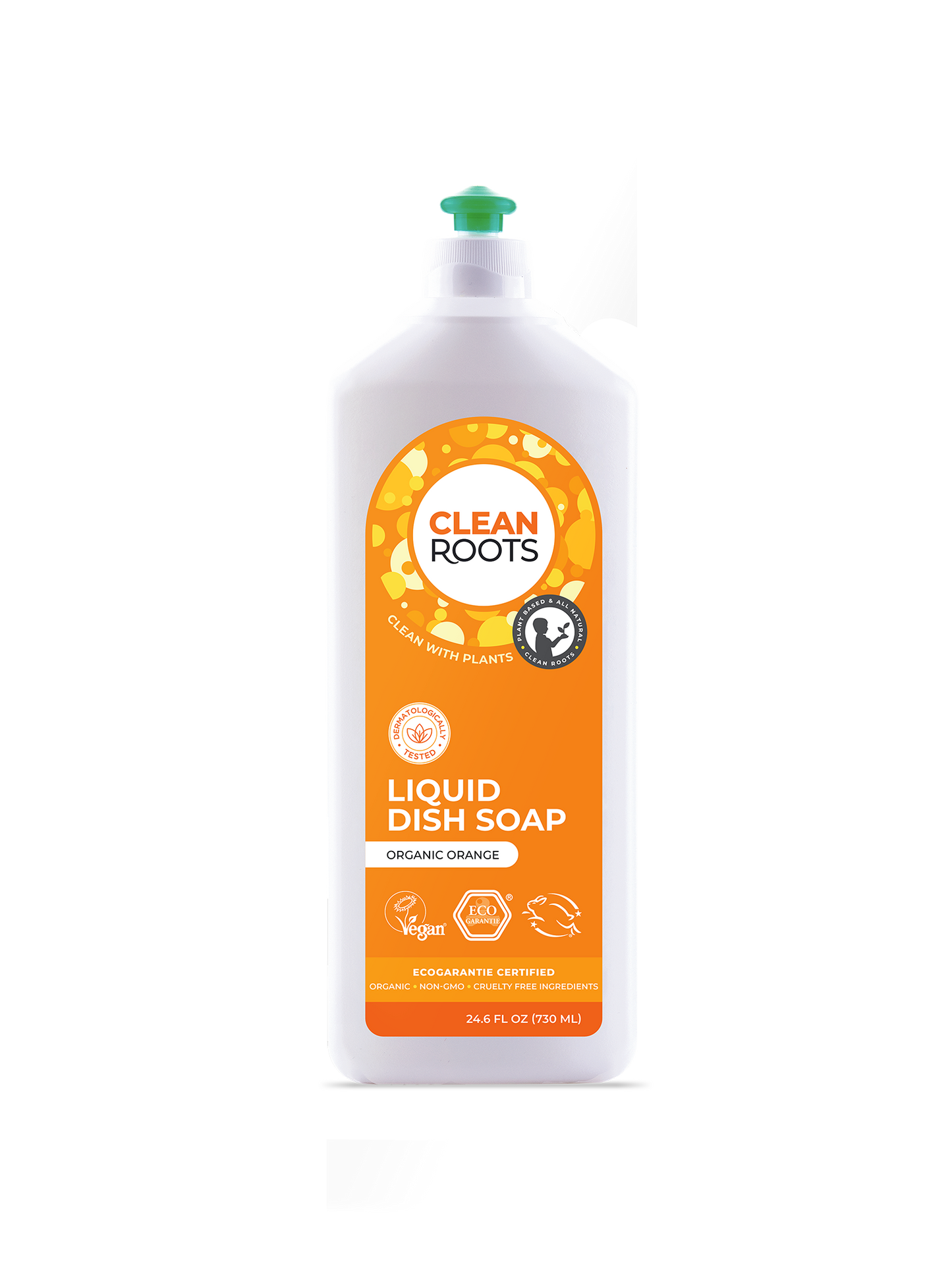 Liquid Dish Soap | Organic Orange | Pack of Three 24.6 fl oz (730 mL)
