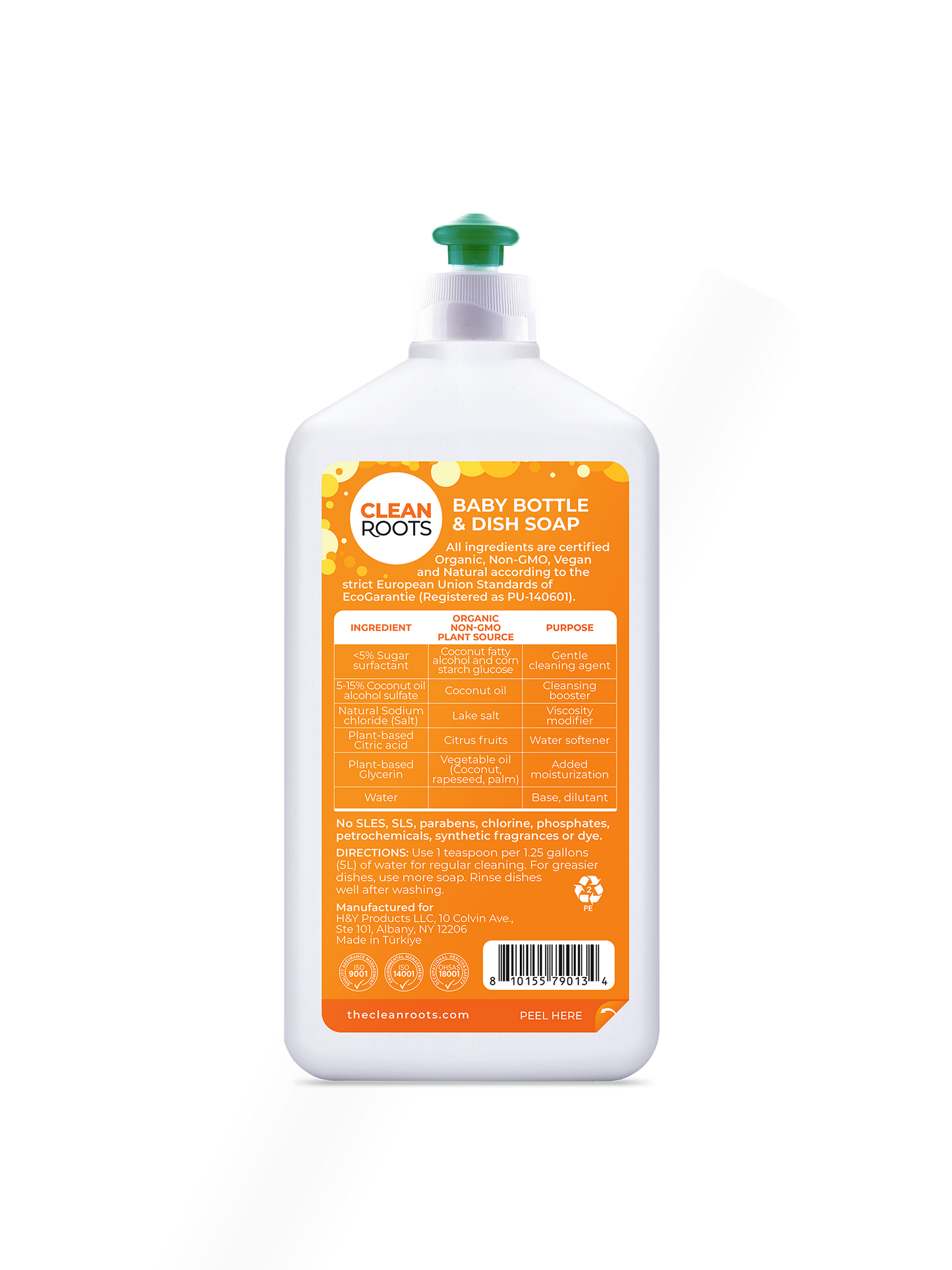 Baby Bottle & Dish Soap | Scent-Free & Hypoallergenic | Pack of Three 16.9 fl. oz (500 mL)