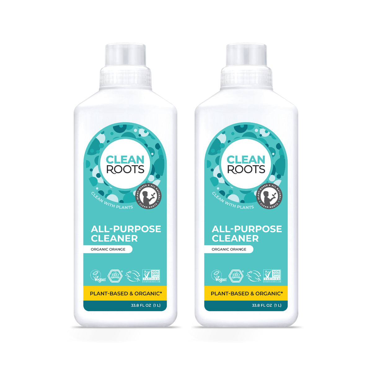 All-Purpose Cleaner | Organic Orange | Pack of Two 33.8 fl oz (1L)