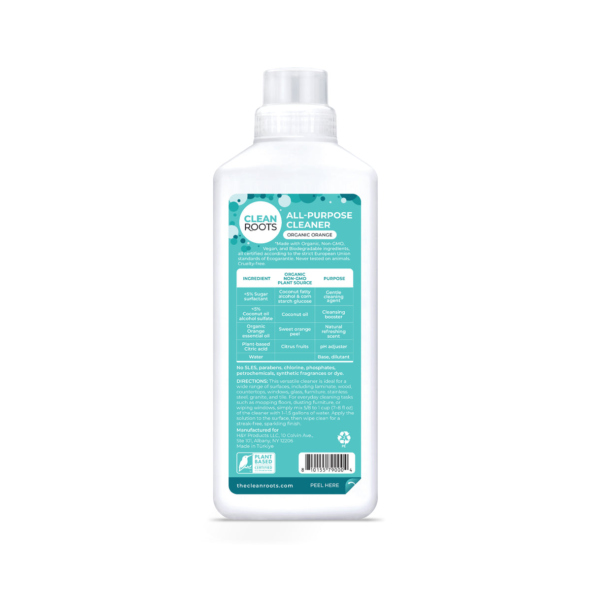 All-Purpose Cleaner | Organic Orange | Pack of Two 33.8 fl oz (1L)