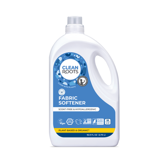 Clean Roots Scent-Free Fabric Softener 92.9 fl oz (2.75 L) jug, front