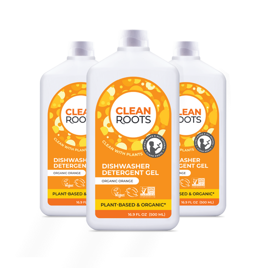 Dishwasher Detergent Gel | Organic Orange | Pack of Three 16.9 fl oz (500mL)