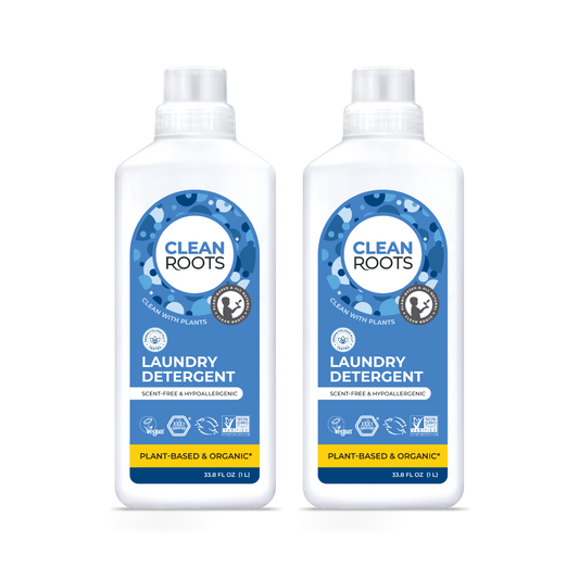 Laundry Detergent | Scent-Free & Hypoallergenic | Pack of Two 33.8 fl oz (1 L)