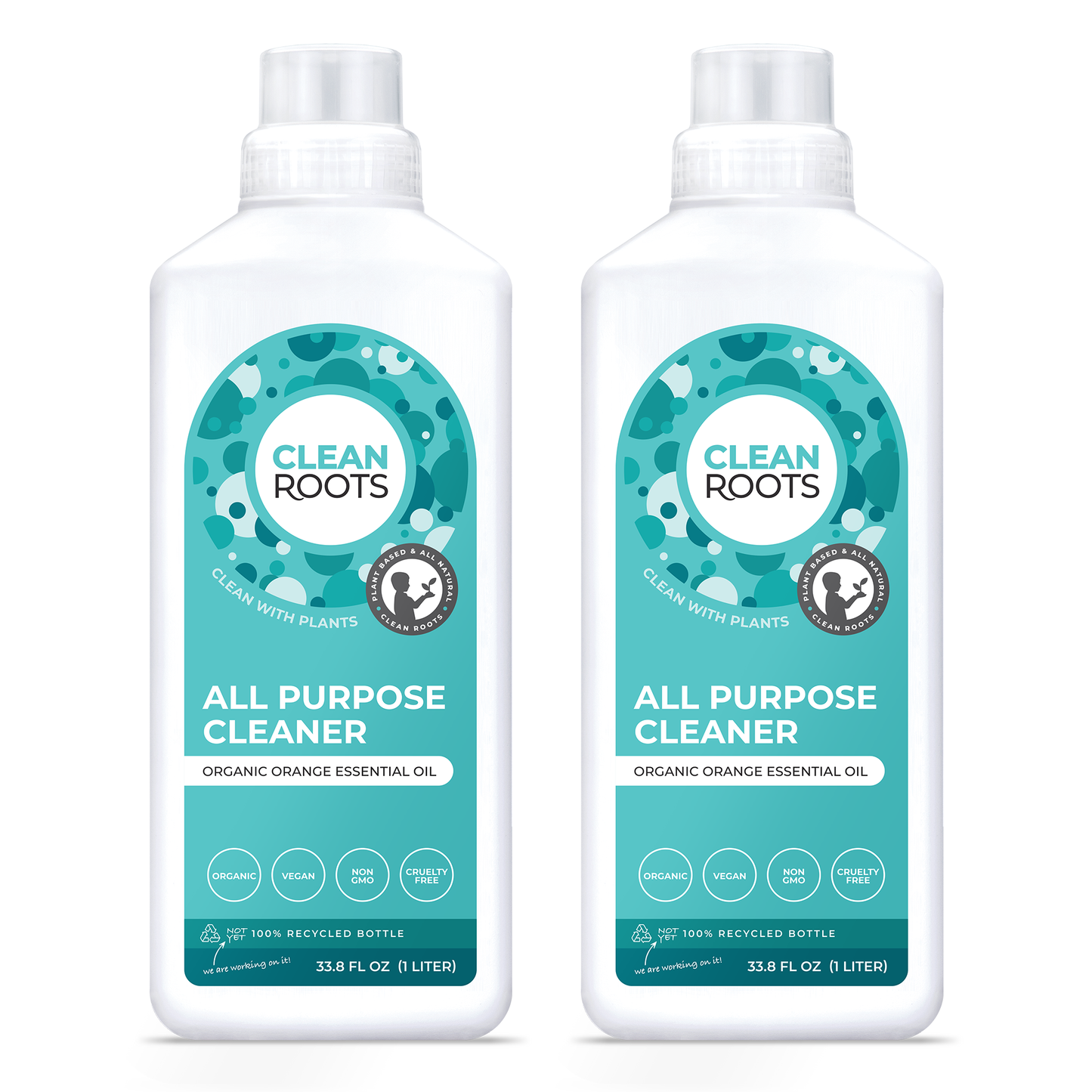 All-Purpose Cleaner | Organic Orange | Pack of Two 33.8 fl oz (1L)