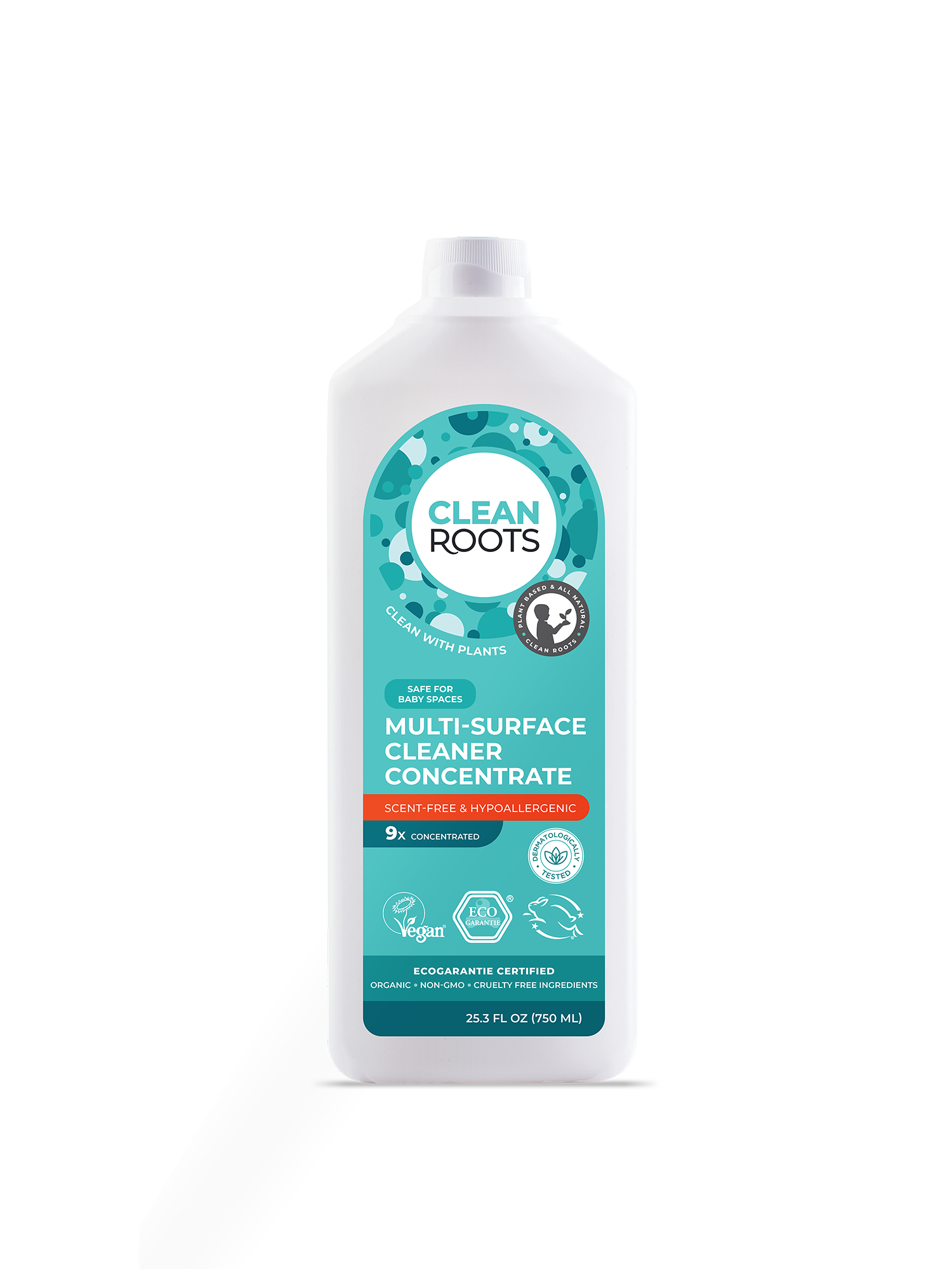Roots Clean Multi-Surface Cleaner Concentrate | Scent-Free & Hypoallergenic | Safe ...