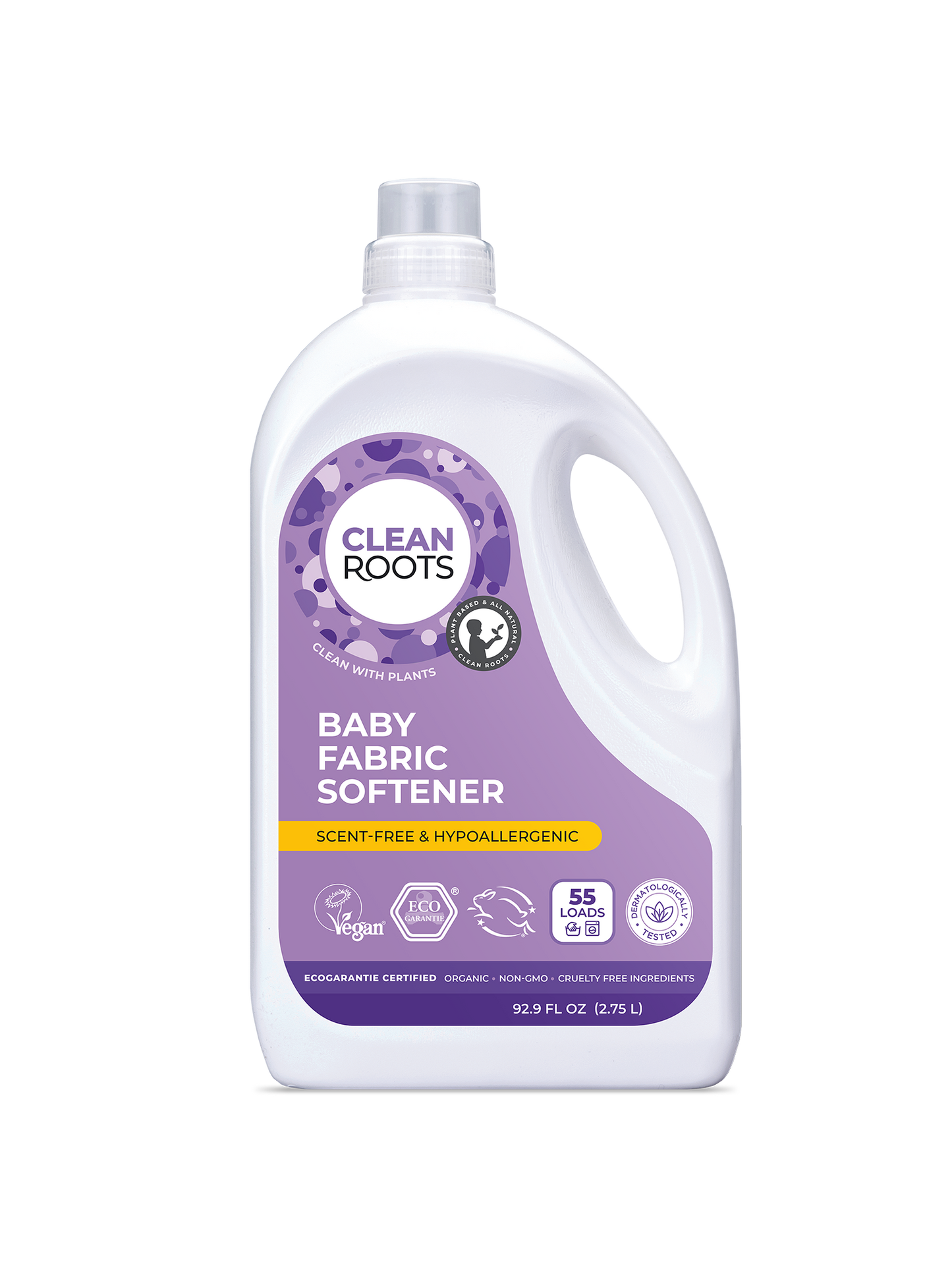 Baby Fabric Softener | Scent-Free & Hypoallergenic | 55 Loads | 92.9 fl oz (2.75L)