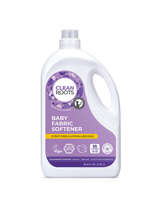 Baby Fabric Softener | Scent-Free & Hypoallergenic | 55 Loads | 92.9 fl oz (2.75L)