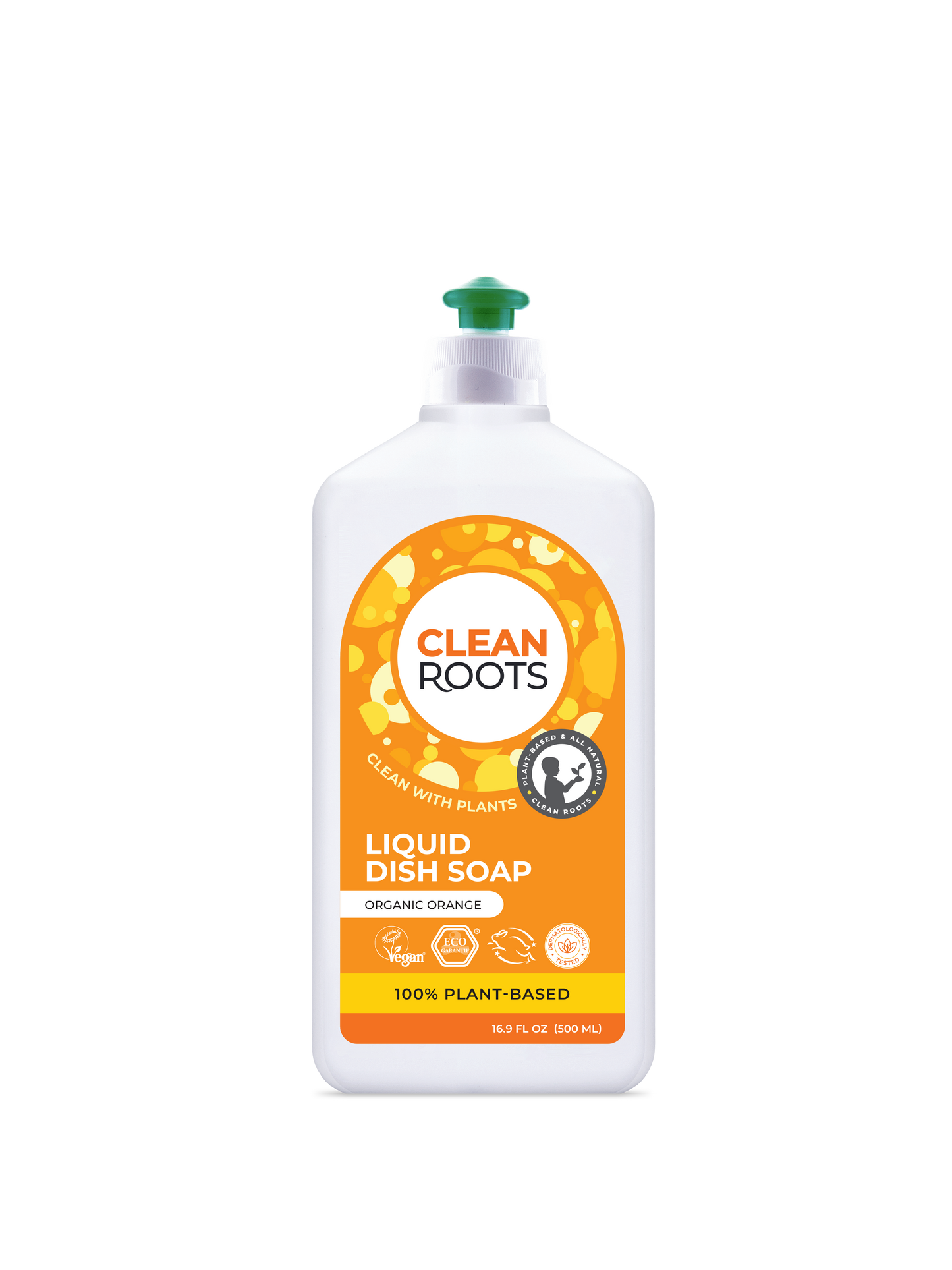 Liquid Dish Soap | Organic Orange | Pack of Three 16.9 fl oz (500 mL)