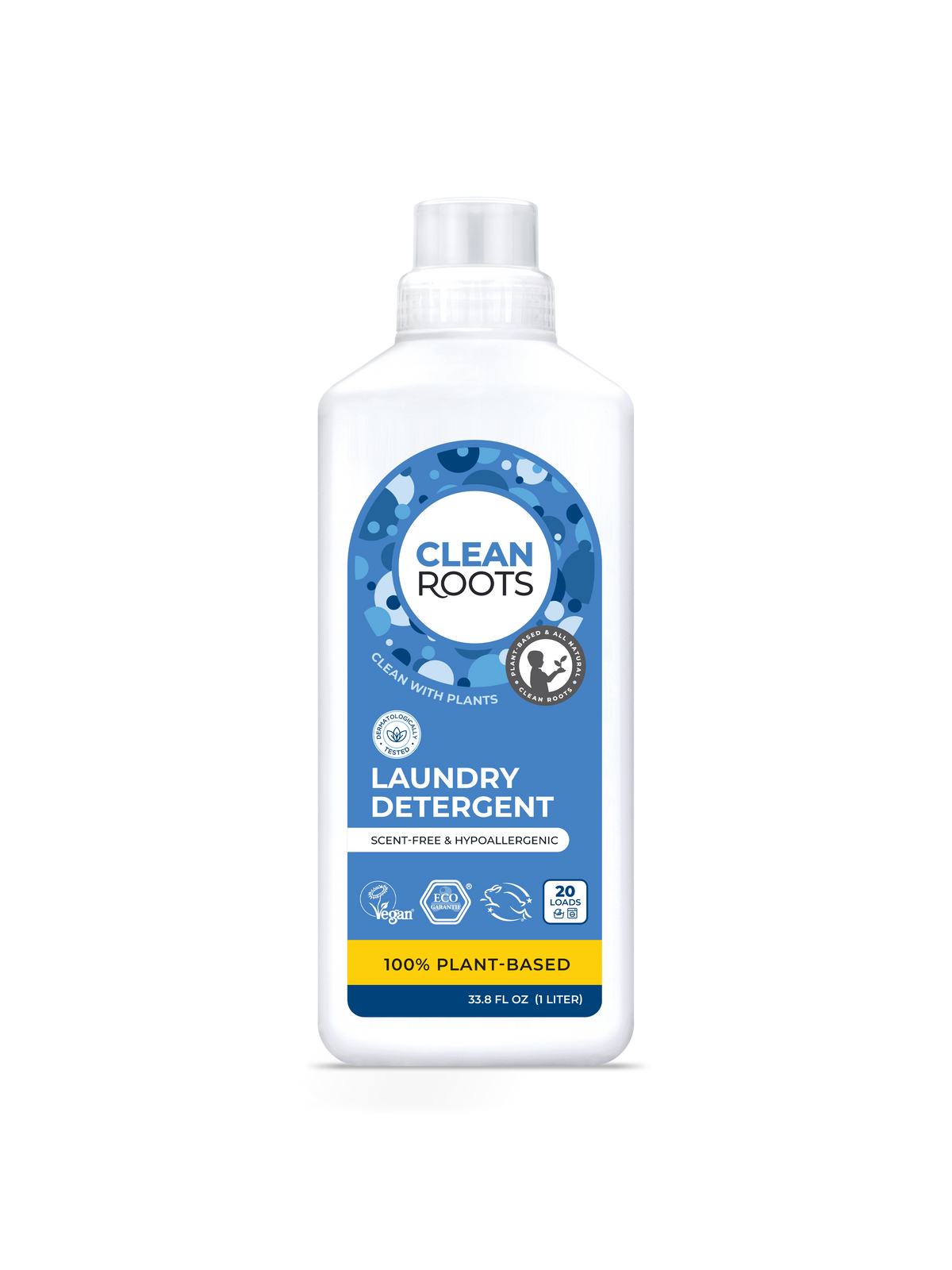 Laundry Detergent | Scent-Free & Hypoallergenic | Pack of Two 33.8 fl oz (1 L)