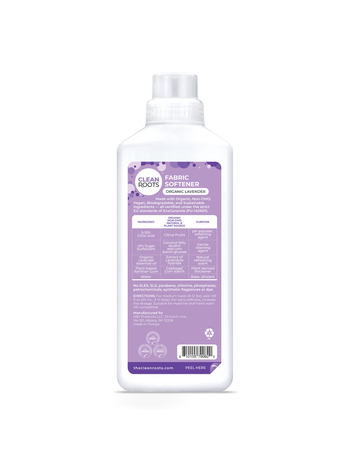Fabric Softener | Organic Lavender | Pack of Two 33.8 fl oz (1 L)